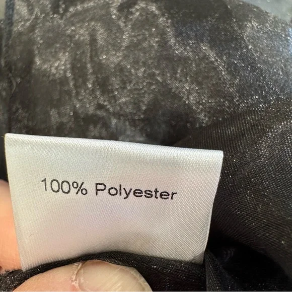 Parks & Fifth Sheer Overlay Tied Blouse - Picture 4 of 9